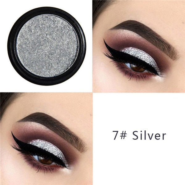 Waterproof Matte Metallic Eyeshadow Lasting Non-blooming Makeup Palette Easy To Wear Shimmer Glitter Fashion Eye Cosmetic TSLM1