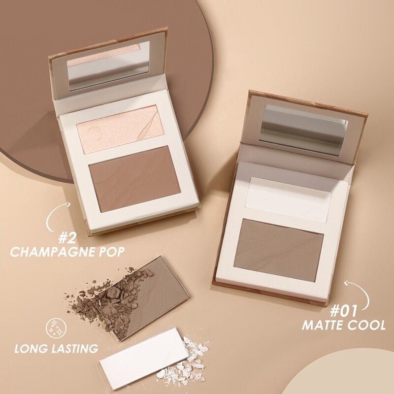 FOCALLURE 3D Bronzer Highlighter Long-Lasting Contour Palette For Face Makeup Stick Cream Texture Contour Illuminator Cosmetics