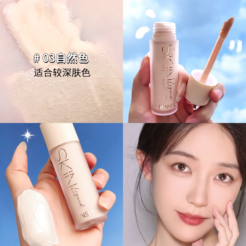Soft Matte Hydrating Base Face Liquid Foundation Cream Long Lasting Oil-control Concealer Natural Brightening Makeup Cosmetics