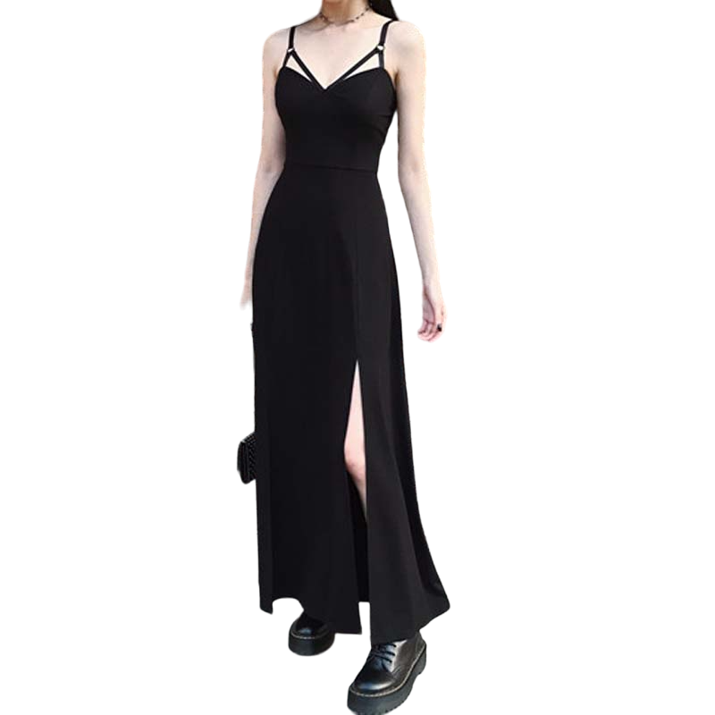 Gothic Summer Halter Dress