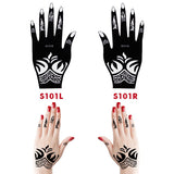 2Pcs/Set Temporary Tattoo Stencil 27 Designs Body Art Men Women Indian Henna Pattern Beauty Waterproof Fake Arm Hand Reuse Tatoo