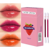 Oklulu  Cotton Swab Lipstick 20pcs/box Microbrush Long Lasting Waterproof Disposable PortableLip Gloss Makeup Lip Tint Cosmetic Set