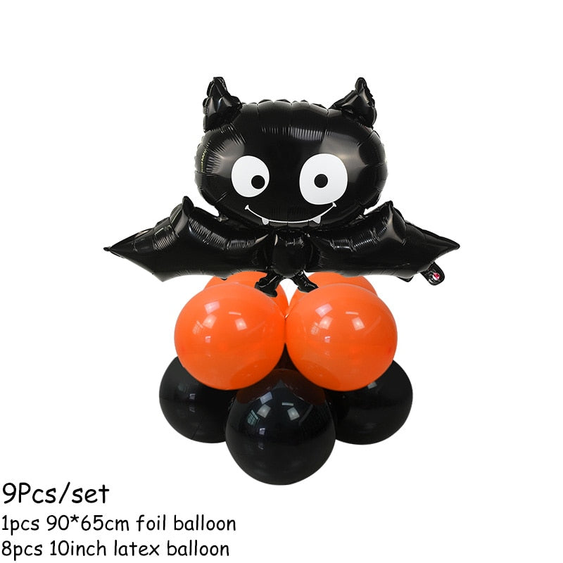 Halloween Pumpkin Ghost Balloons Decorations Spider Foil Balloons Inflatable Toys Bat Globos Halloween Party Supplies Kids Toys