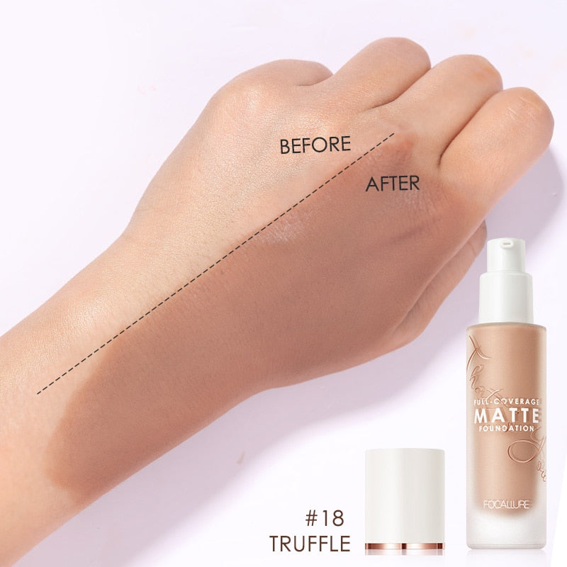 Liquid Foundation Long-Lasting Matte Waterproof Oil-Control Easy To Wear Corrector Cream Concealing Eye Dark Circle