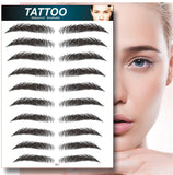 Women 4D Hair Like Eyebrow Makeup Waterproof Eyebrow Tattoo Sticker Long Lasting Natural Fake Eyebrow Stickers Cosmetics For Men