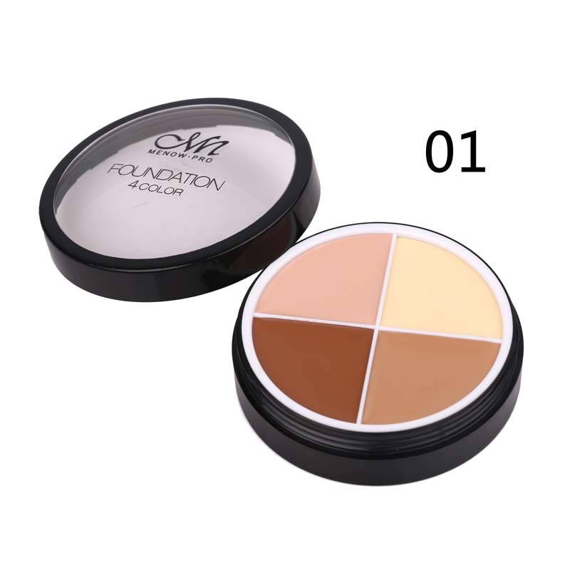 4 Colors Makeup Concealer Palette Coverage Dark Circle Long-Lasting Face Contouring Concealer Cream Brighten Skin Cosmetic