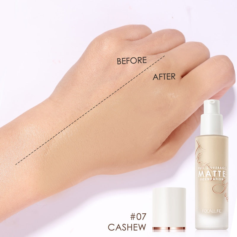 Liquid Foundation Long-Lasting Matte Waterproof Oil-Control Easy To Wear Corrector Cream Concealing Eye Dark Circle