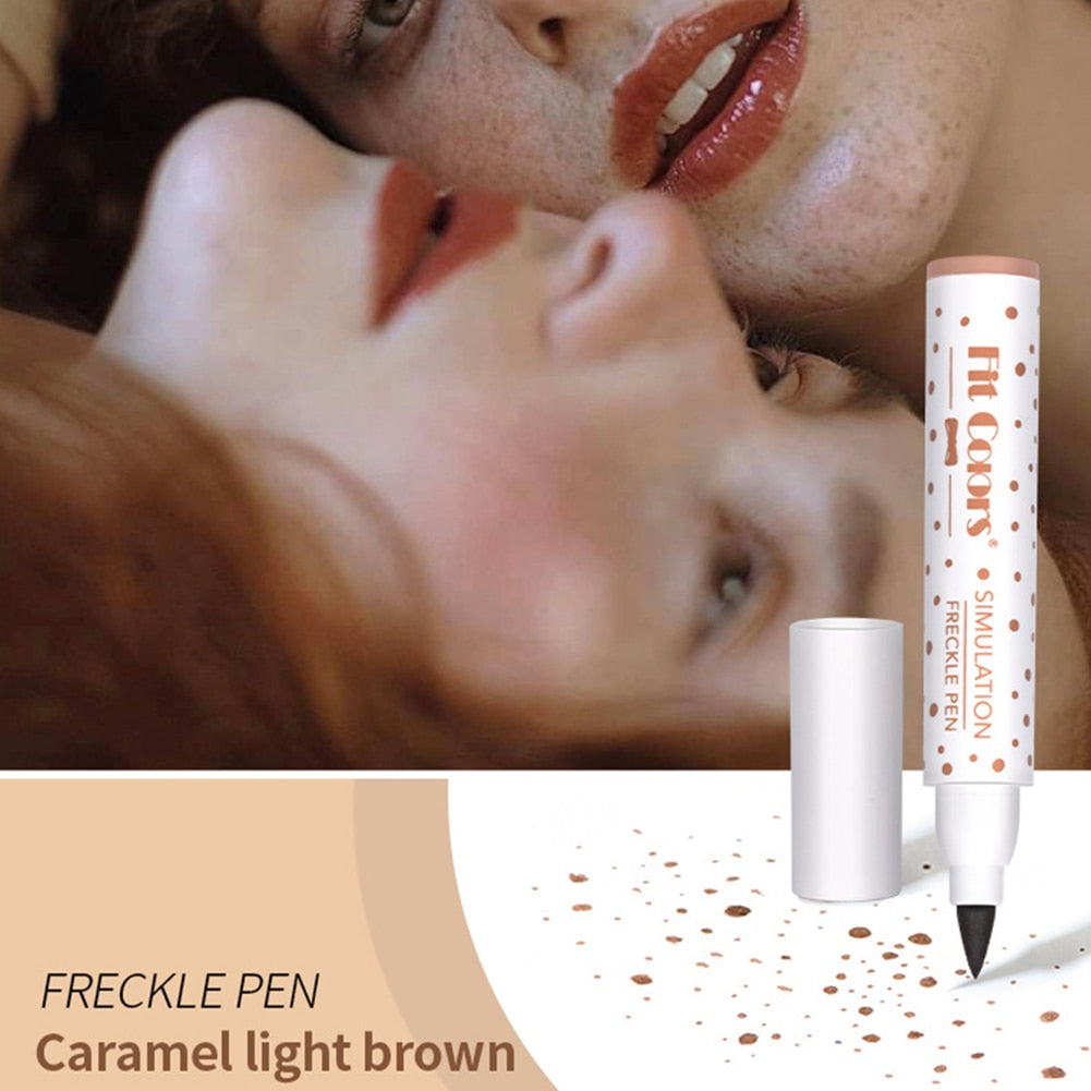 1PC Face Fake Freckles Pen Natural Waterproof Lifelike Fake Freckles Pen for Long Lasting Look Dot Spot Pen for Women Makep Tool