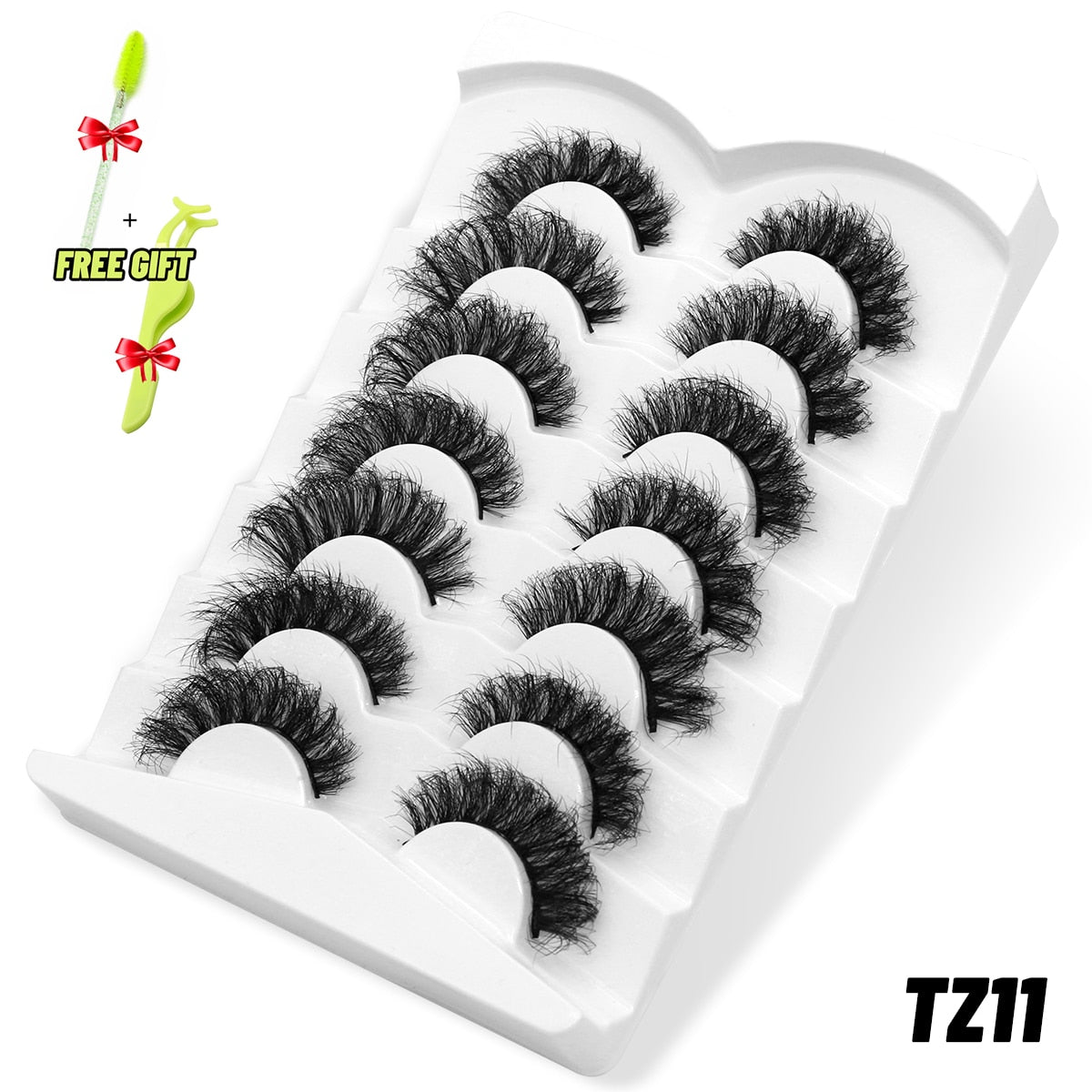 Lashes 5/7 Pairs Eyelashes Faux Mink Eyelashes Long Lasting Fluffy Mink Lashes Dramatic Volume lashes Extension Thick Long