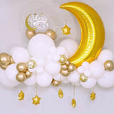 60Pcs Moon Star Balloon Set for Muslim EID Mubarak Festival Home DIY Decoration Ramadan Kareem Kids Birthday Party Ballon Globos