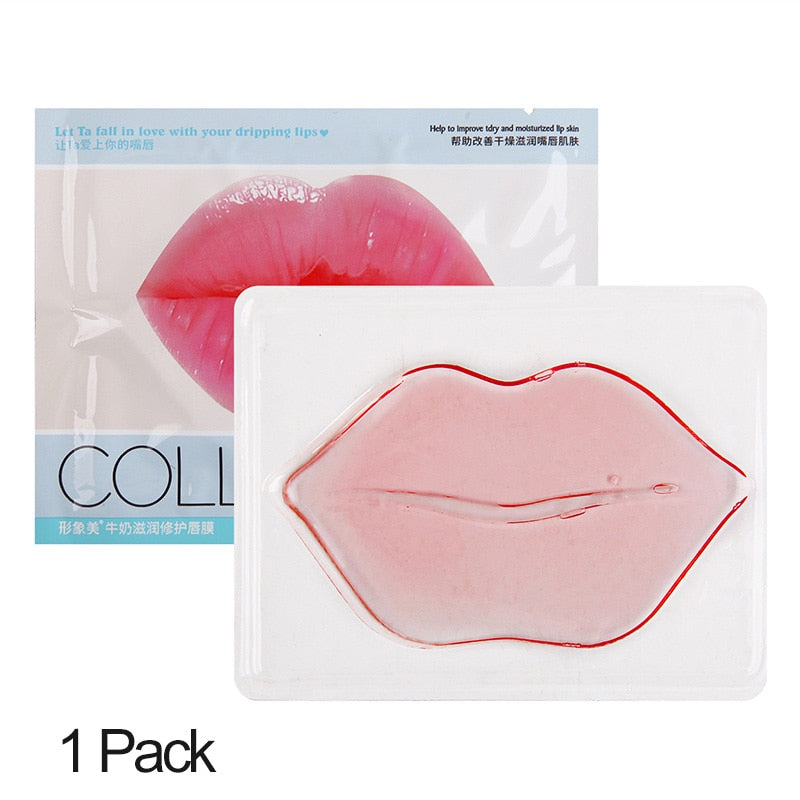 Moisturizing Lips Mask Crystal Collagen Crystal Collagen Lip Mask Pads Anti Ageing Essence Gel Lips Care Patch Lip Plumper