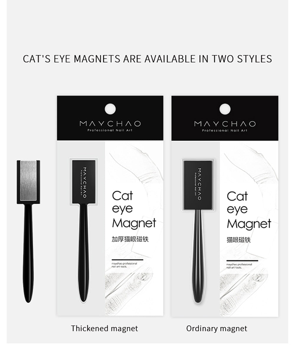 Oklulu Cat Eyes Magnet Stick Nail Manicure Tool For Cat Eye Nail Gel Polish Nail Art 3D Special Strong Magnetic Effect Design