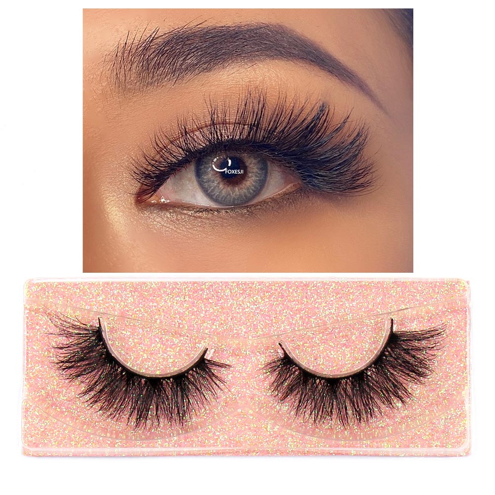 Mink Lashes Eyelashes Fluffy Natural Soft Cross False Eyelashes Eyelash Extension Volume 3D Mink Lashes Eyelashes Makeup