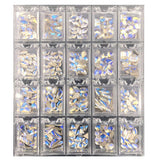 2000PC (20*100) Crystal AB Rhinestone In Grids 20Shape Flat- Back Nail Art Rhinestone With 1 Pick Up Pen In Clear Big Box