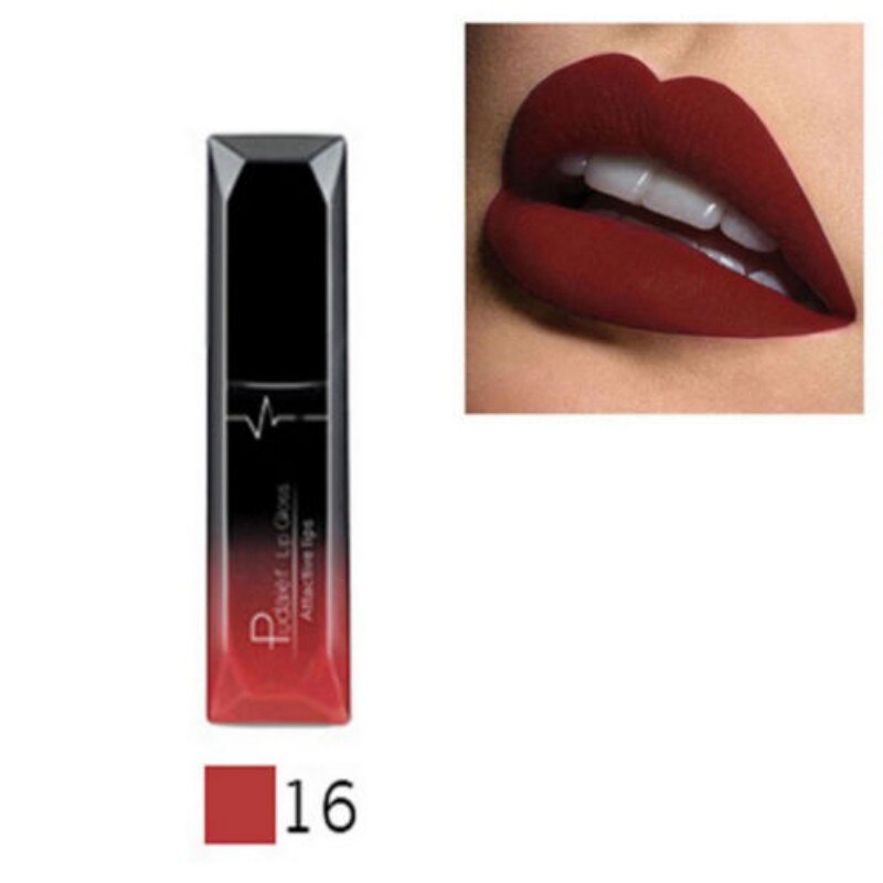 Matte Velvet Lip Gloss Lipstick Glossy Nude Sexy Red Lip Tint 21 Colors Waterproof Long Lasting Women Fashion Lips Makeup 1PCS