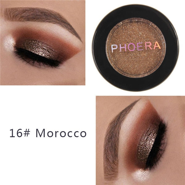 Waterproof Matte Metallic Eyeshadow Lasting Non-blooming Makeup Palette Easy To Wear Shimmer Glitter Fashion Eye Cosmetic TSLM1