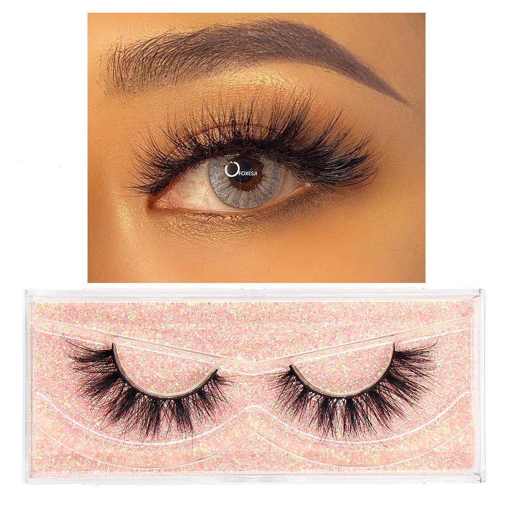 Mink Lashes Eyelashes Fluffy Natural Soft Cross False Eyelashes Eyelash Extension Volume 3D Mink Lashes Eyelashes Makeup