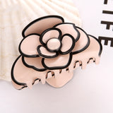 Acetate Camellia Hair Claw Clip Clamp For Women Girl Flower Handmade French Fashion Head Accessories Mujer Wholesale