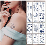 40 Kinds Juice Lasting Ink Tattoo Sticker Body Art Waterproof Disposable tatouage temporaire Flower Cat letters Butterfly panda