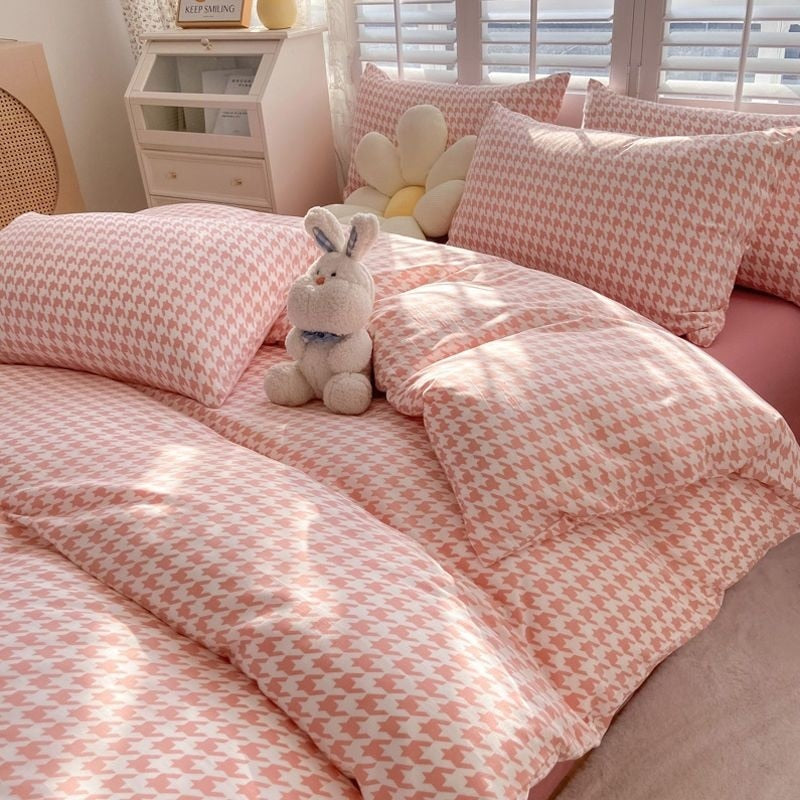 Simple Red Cherry Bedding Sets Nordic Flower Quilt Cover Single Double Size Bed Linen Adult Girls Quilt Cover Decor Home Textile