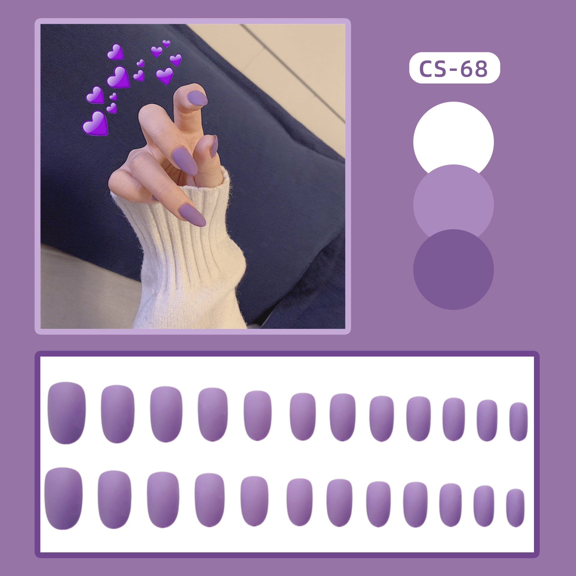 24pcs/Box Artificial Detachable Coffin False Nails Wearable French Fake Nails Super Long Ballerina Press on Nail Art Tips