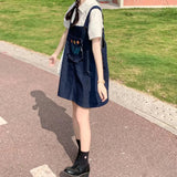 Indie Oversized Denim Mini Dress