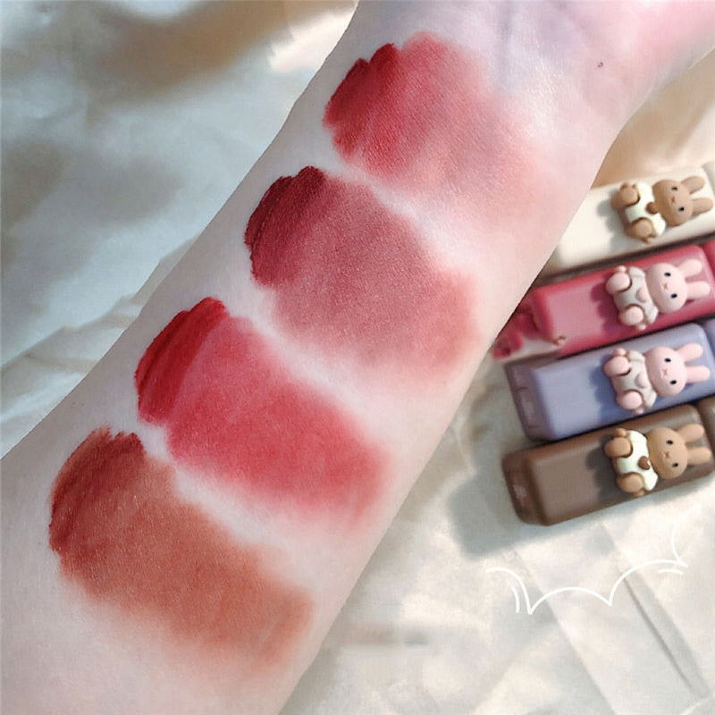 10 Colors Matte Mud Lipstick For Lips Long Lasting Cute Velvet Lip Glaze Korean Magic Lipstick Waterproof Cosmetics Wholesale