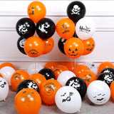 25pcs Halloween Balloons Ghost Festival Pumpkin Head Decoration Thickened Latex Balloon Happy Helloween Party Baloon Ballon