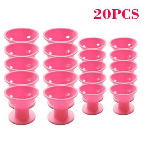 10/20/set Soft Rubber Magic Hair Care Rollers Silicone Hair Curler No Heat No Clip Hair Curling Styling DIY Tool for Curler Hair