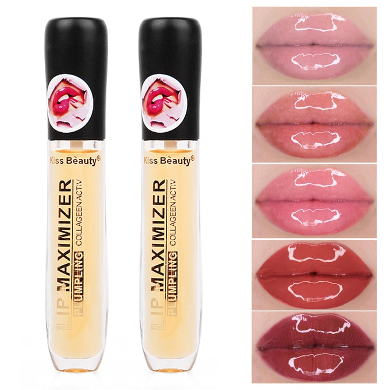 Volumising Lip Gloss Moisturizing Enhancement Lip Repairing Reduce Lip Fine Lines Brighten Lipstick Color Lip Plumper Oil 1pc