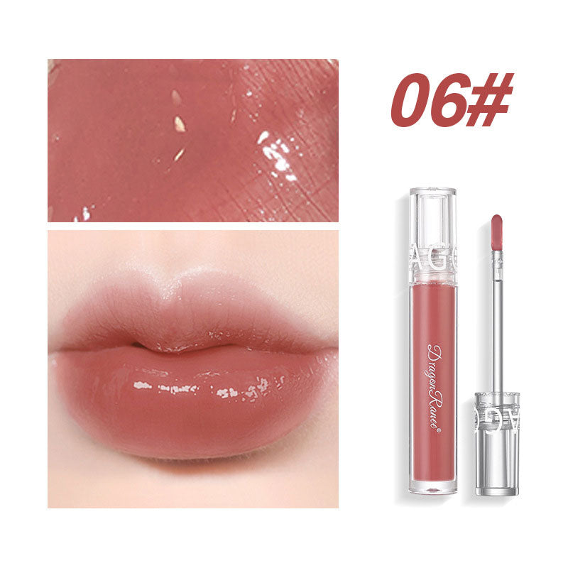 Transparent Crystal Lipgloss Shiny Mirror Moisturizing Lip Balm Glitter Liquid Lipstick Lip Oil Fruit Taste Lip Tint Wholesale