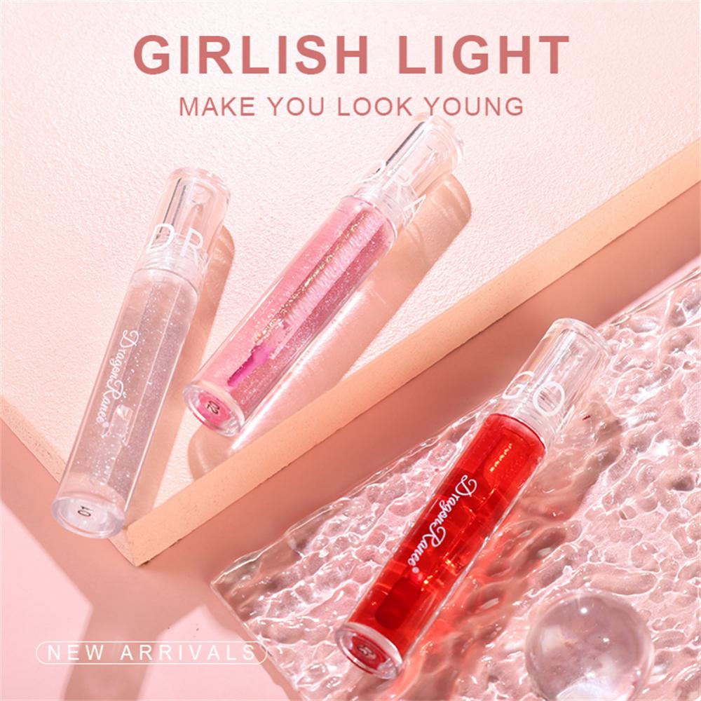 Mirror Lip Glaze Waterproof Lip Gloss Lips Makeup Set Transparent Lip Tint Water Shine Lip Balm Moisturizing Lipstick Cosmetics