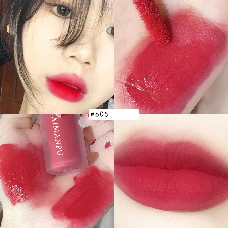 8 colors Moisturizer Non-Stick Cup Lipstick ink Velvet Matte Dyeing Lip Gloss Waterproof Long Lasting Lip Tint Korean Cosmetics