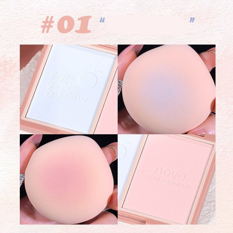 Soft Natural Three-dimensional Blusher Powder Palette Silky Touch Cheek Makeup Peach Pink Blush Long-wearing Brighten Contour