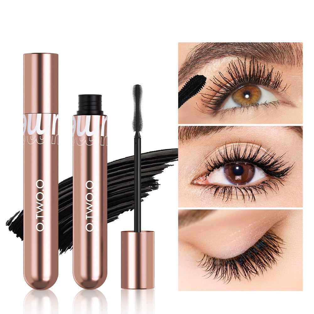 Mascara Waterproof 4D Silk Fiber Curling Volume Lashes Thick Lengthening  Nourish Eyelash Extension High Quality Makeup