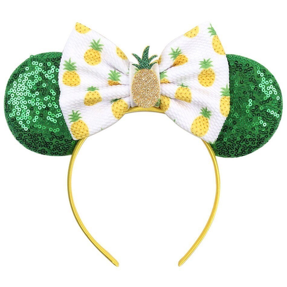 Kids Headband Girl Bridesmaid Clover Headwear Baby Mouse Ear Hair Accessories Children Christmas Jasmine Rapunzel Elsa Hair Band