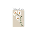 Waterproof Temporary Tattoo Stickers New Craft White Daisy Flower Leaves Tattoo Flash Tattoo Arm Female Male