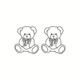 Cute Black Bear Design Waterproof Temporary Tattoo Ladies Men Body Art Fake Tattoo Sticker