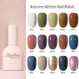 UV Nail Gel Polish 12ml Autumn Winter Color Gel Manicure Lacquer Top Coat SemiPermanent Soak Off Gel Nail Polish Varnish
