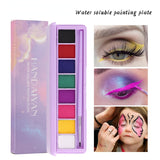 Water Activated Eyeliner Glitter Tattoo Pigment 2 Group of Color Ultraviolet Night Light Body Paint Makeup Palette Eyeshadow
