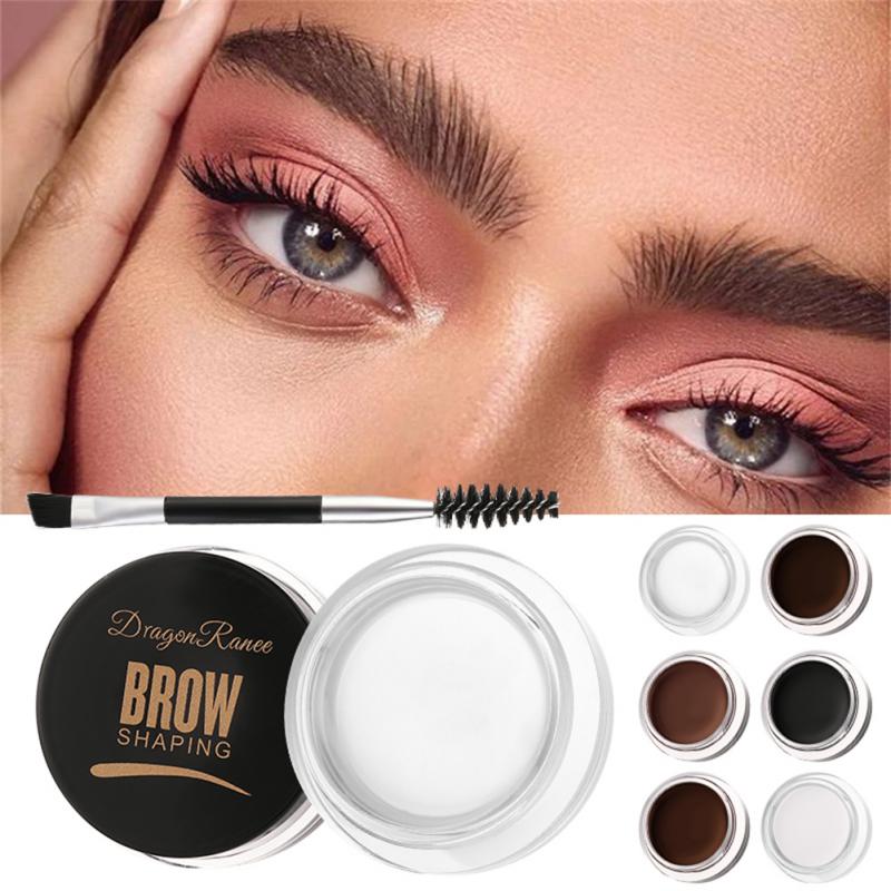 Natural Eyebrow Gel Wax Brow Soap 6 Color Tint Eyebrow Enhancers Waterproof Makeup Soap Brow Lift With Brush Make-up For Women