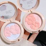 Flowers Language Blush Powder Palette Matte Peach Blusher Silky Touch Long-Lasting Natural Contouring Hot Hangover Beauty Makeup