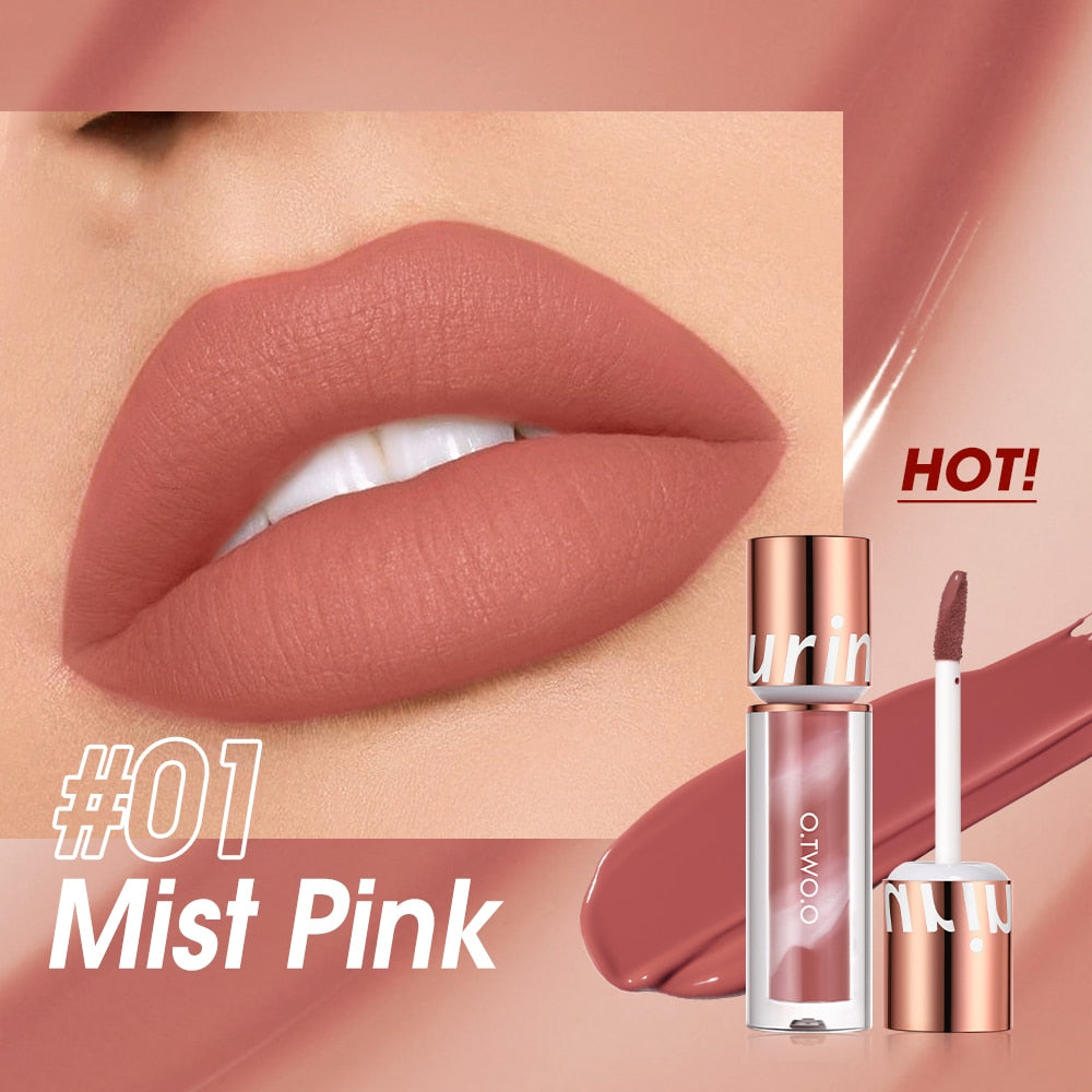 Lipstick Lip Gloss Makeup 24 HRS Waterproof Velvet Non-stick Cup 8 Colors Lip Tint Matte Long Lasting Liquid Lip Stick