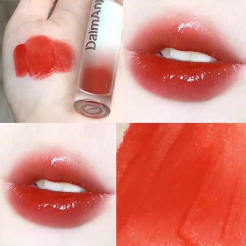 Cute Lipgloss Mirror Lip Glaze Bulk Moisturizer Lip Plumper Cosmetics Reduce Lip Line Nutritious Liquid Lipstick Lips Tint