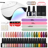 Complete Gel Nail Kit Semi-Permanent Varnish Nail Drying Lamp Nails Accessories And Professional Material Nail All For Manicure