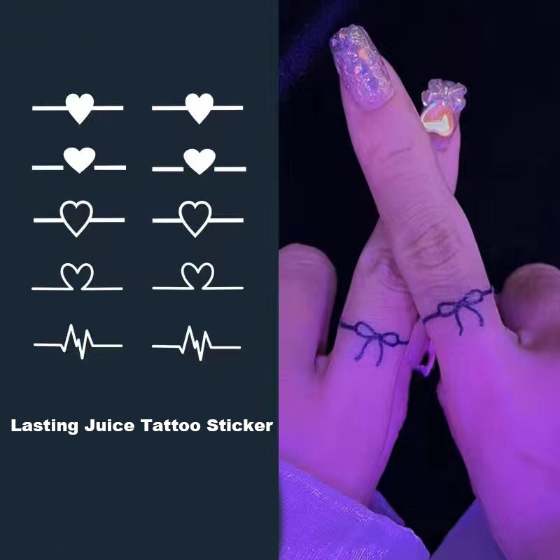 Waterproof Temporary Tattoo Sticker Black Sexy Butterfly Finger Sticker Body Art Fake Tattoo Flash Tattoo Back Of Hand Female