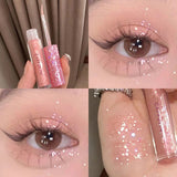 Glass Peach Bright Eye Shadow Stick Shimmer Glitter Highlight Liquid Eye Liner Sequins Lying Silkworm Shiny Eyes Korean Makeup