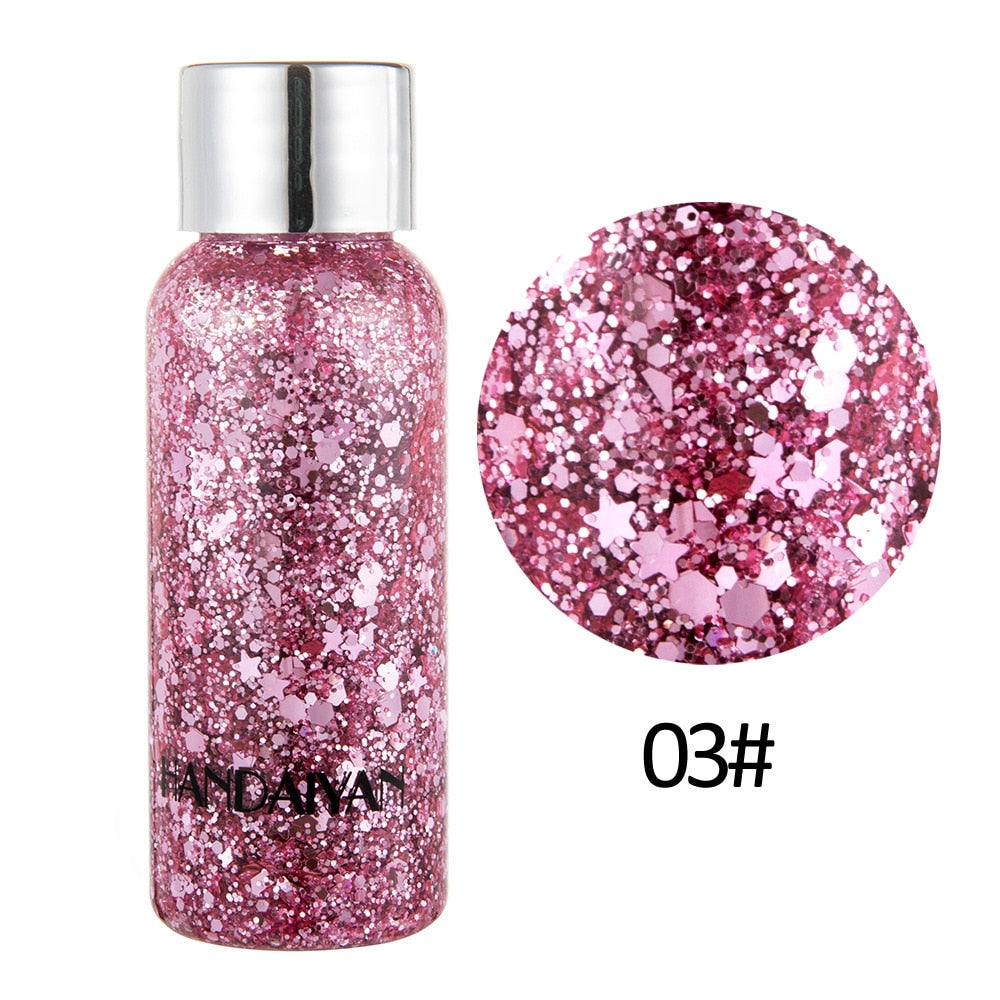 Eye Glitter Nail Hair Face Shining Sequins Shimmer Gel Body Decoration Moon Diamond Fragment Party Festival Makeup Accessories