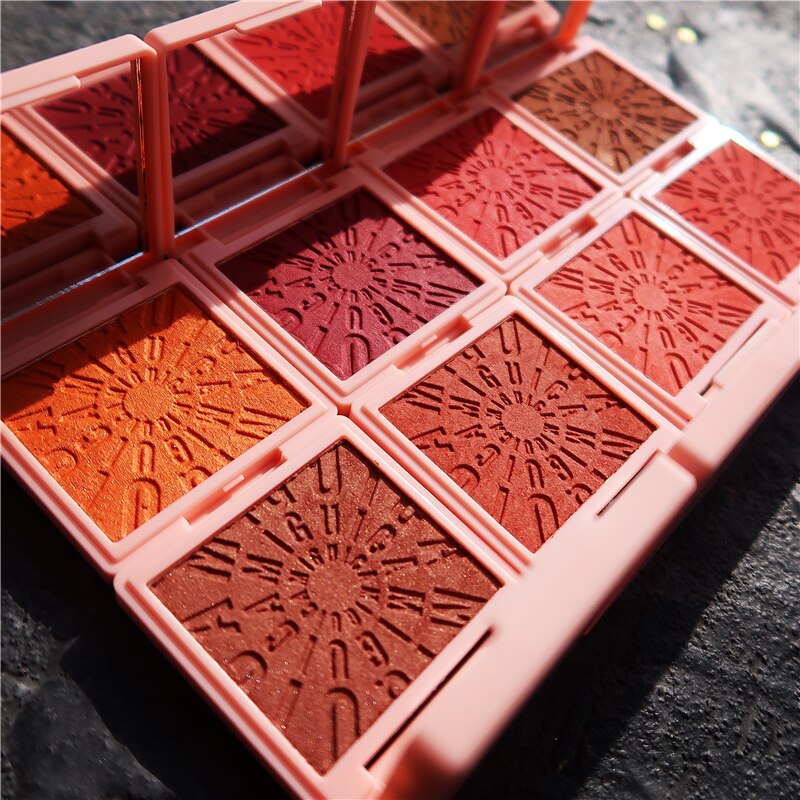 Makeup Blush Palette Face Contour Cheek Blusher Shimmer Glitter Highlighter Bronzer Palette paleta de blush Powder Highlight