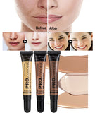 Nude Makeup Facial Foundation Waterproof Cover Blemish Base Fluid Concealer Oil Control Lasting Brighten Skin BB Cream Cosmetics